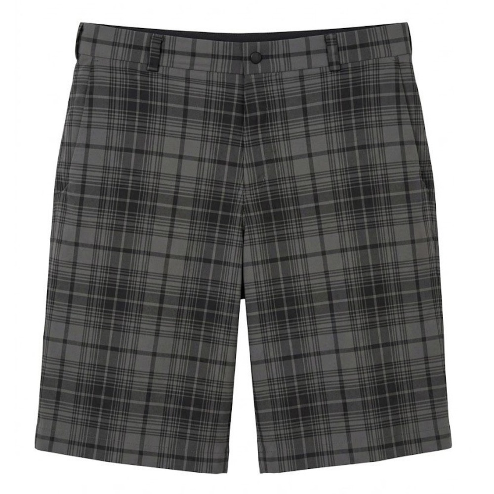 Nike Golf Dri-FIT Plaid Shorts Mens 34 Gray Checkered Performance Flat Front